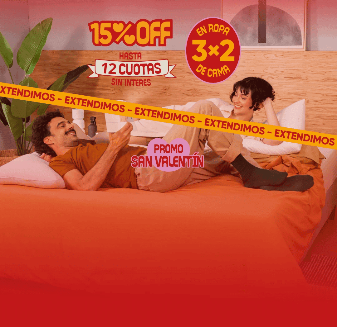 15% OFF y 3X2 en Ropa de Cama