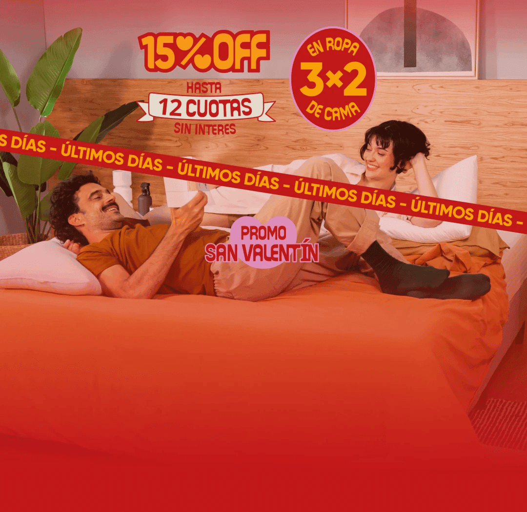 15% OFF y 3X2 en Ropa de Cama